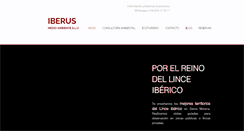 Desktop Screenshot of iberusmedioambiente.com
